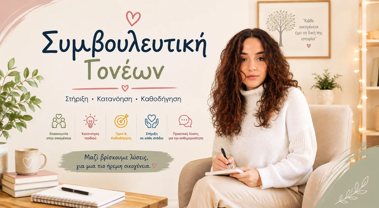 Η Ευτυχία Οικονόμου σε συνεδρία συμβουλευτικής